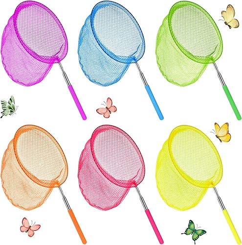 Miniatura 1 de 24 redes telescópicas de pesca de mariposa para niños, red de insectos, redes de captura de insectos, herramientas al aire libre para atrapar
