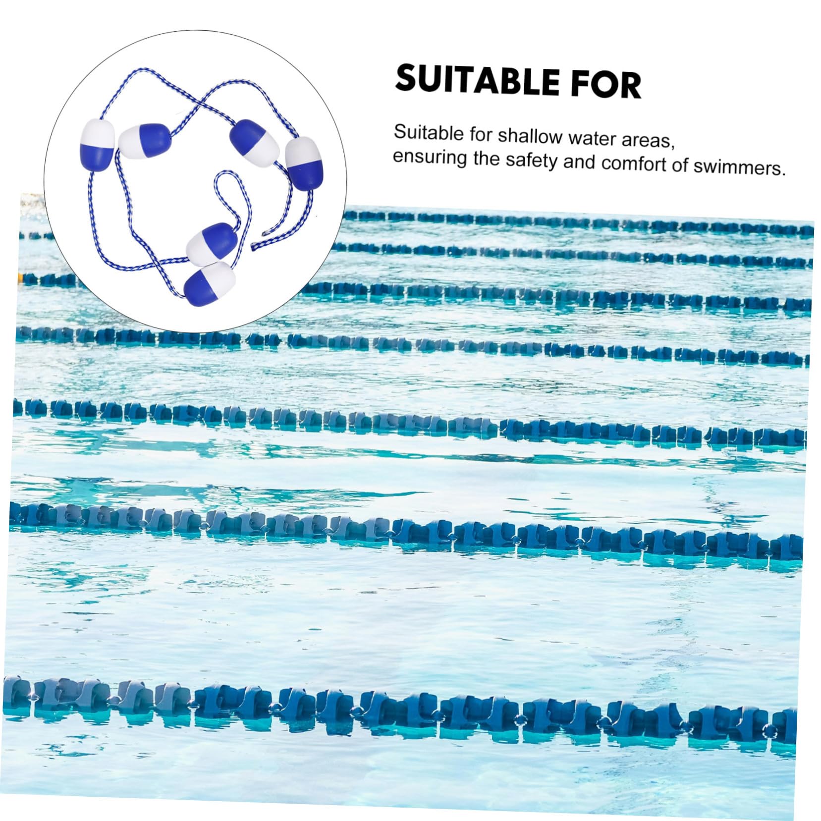 Línea de Flotantes para Piscina de 3 Metros con Bolas de 7 Cm