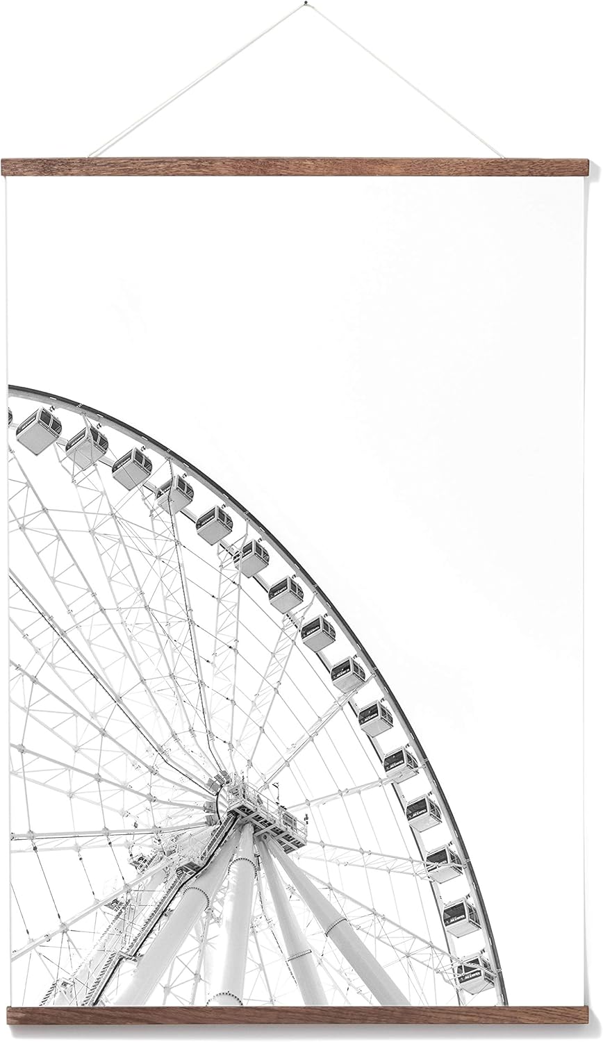 (24 in 61 cm) Dark Oak Solid Oak Wood Poster Frame Picture