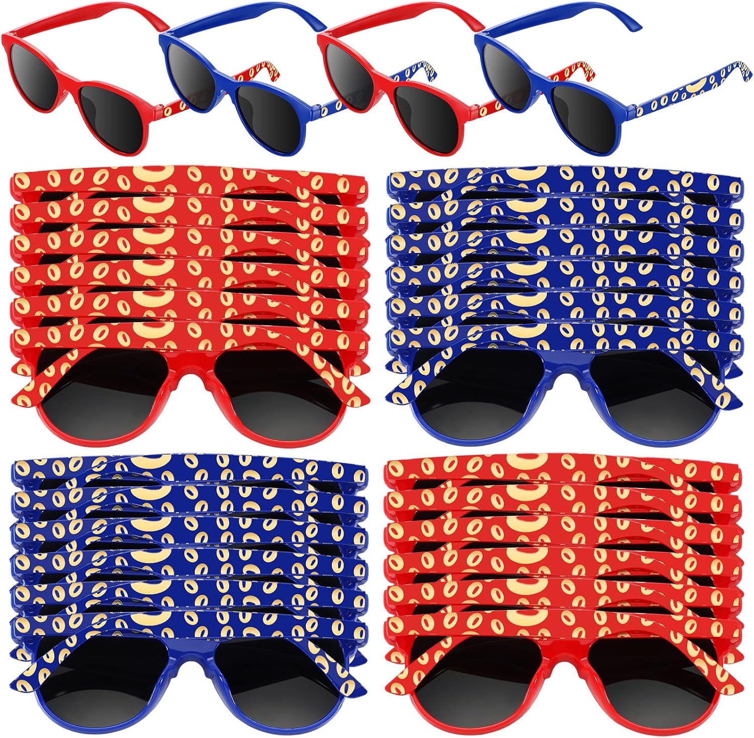 Relaxweex Glasses Movie Party Eyeglasses Bulk Monster Truck/Heroes/Wizard/Turtle/Space/Tie Dye Party Favors Birthday Gift