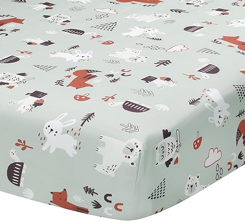 Miniatura 4 de Bedtime Originals Juego de ropa de cama de cuna de bebé de 3 piezas con alfabeto animal