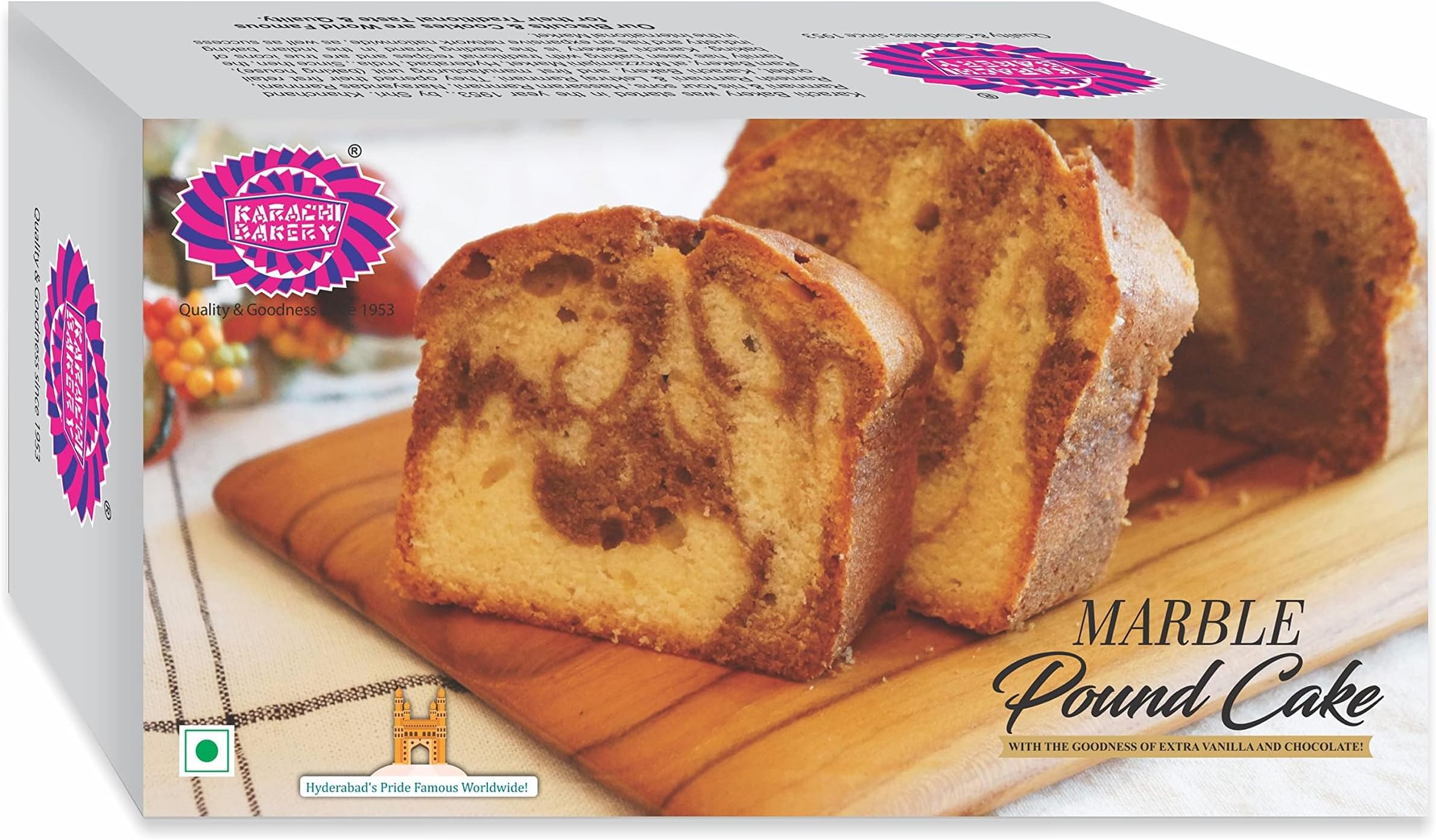 Karachi Bakery Marble Pound Cake |Veg|, 200gm