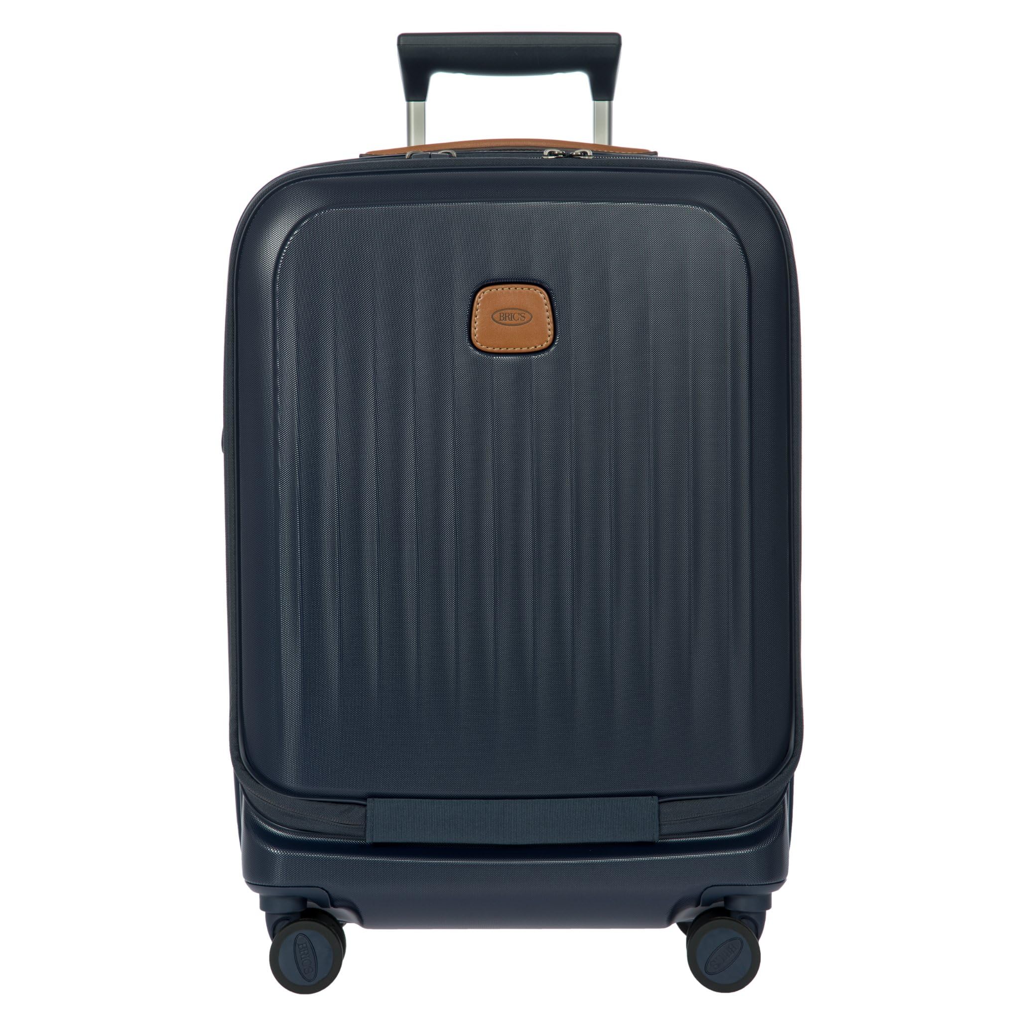 Bric's Taormina Ultra-Light Carry-On Spinner – Expandable Hard Shell Suitcase with TSA Lock, Anti-Tamper Zippers & Built-In USB Port - 21 Inch with