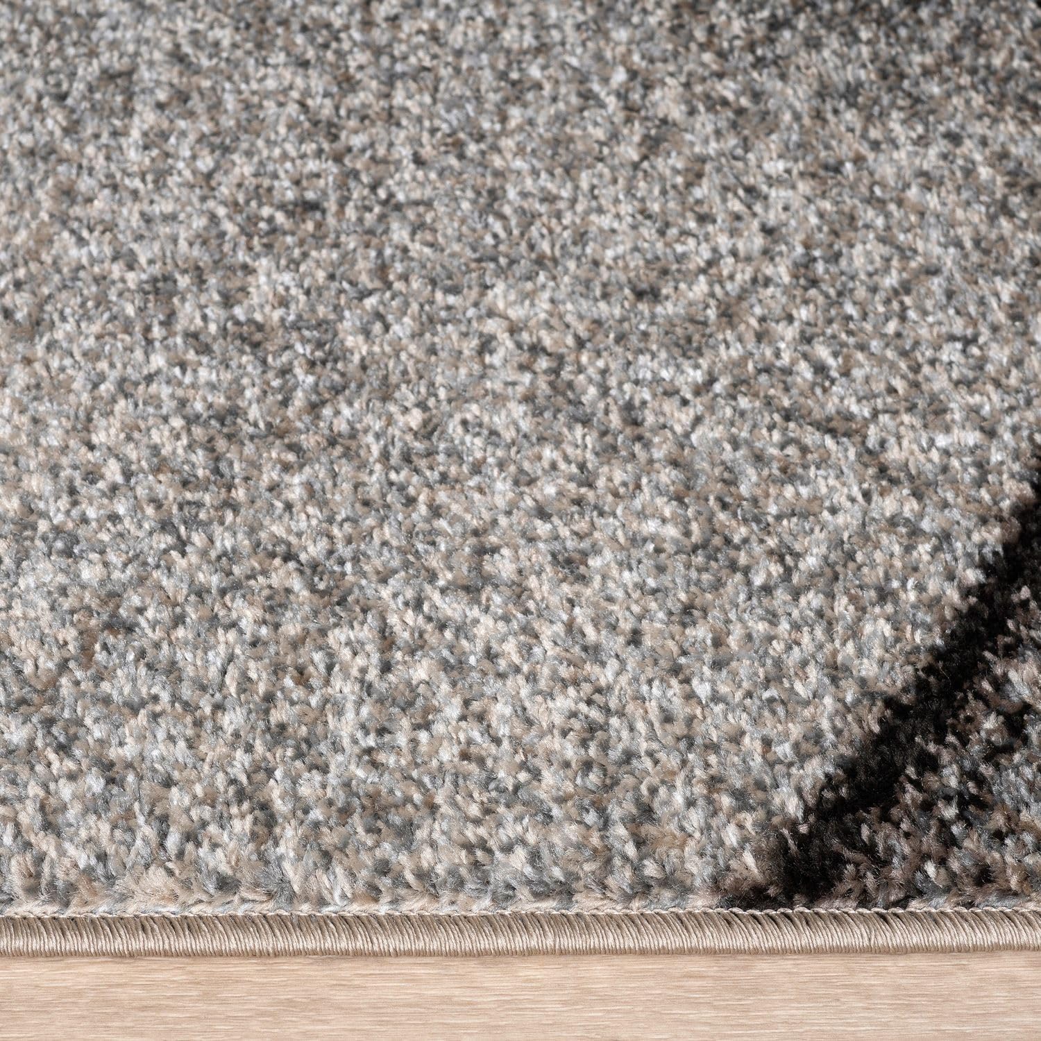 Tappeto Design Per Salotto Bordo Mélange Grigio/nero/crema - Interno