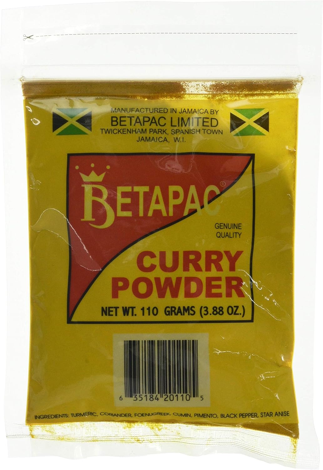 Betapac Curry Powder, 110 g Amazon.co.uk Grocery