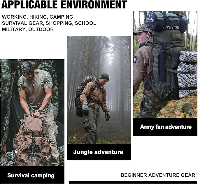 Mardingtop Mochila Táctica 35L Molle para Senderismo Camping miniatura 7