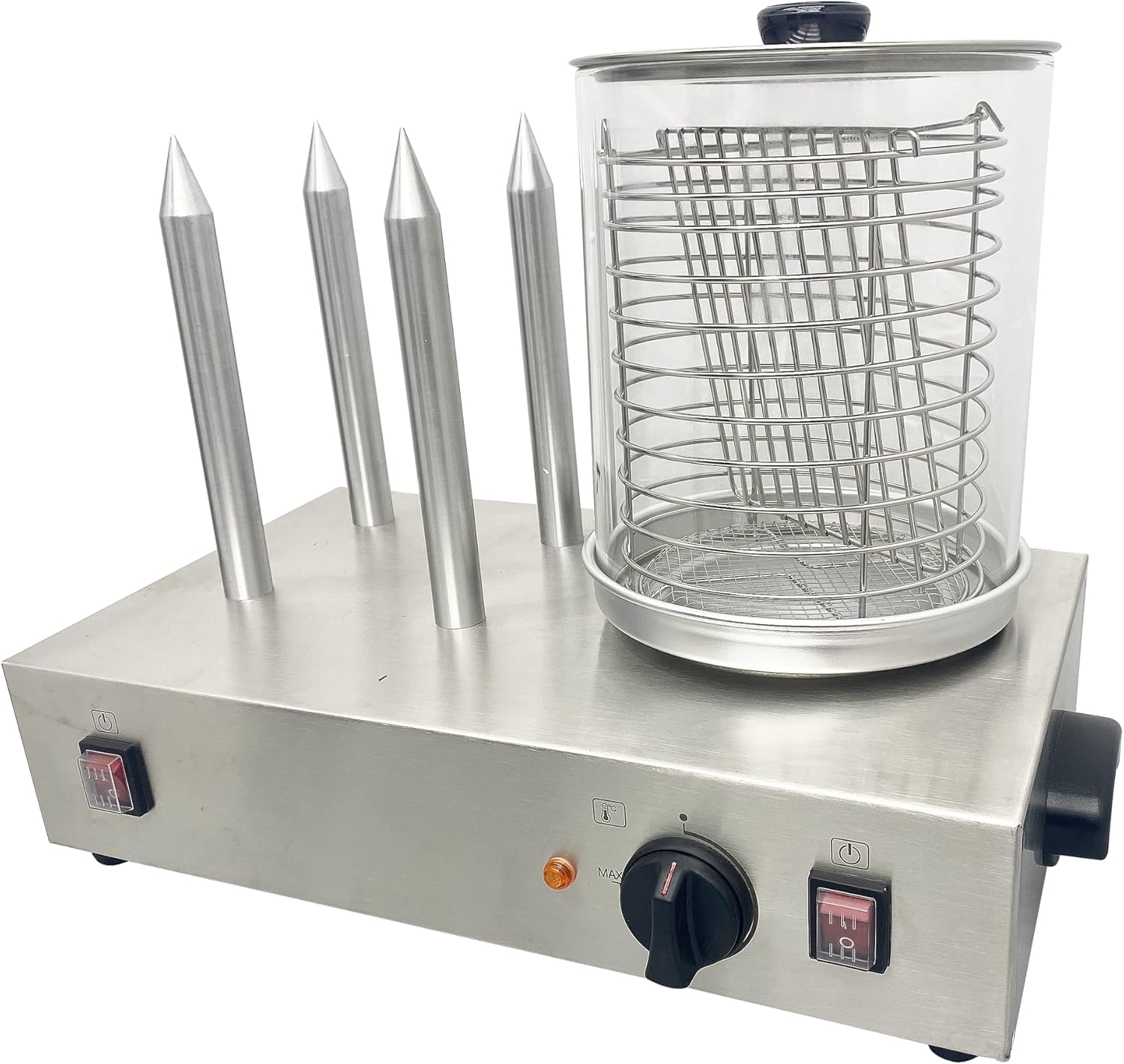 TECHTONGDA Hot Dog Steamer, Sausage Grill, Electric Bun