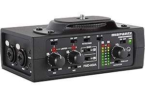2-Channel Audio Interface DSLR Microphone Preamp