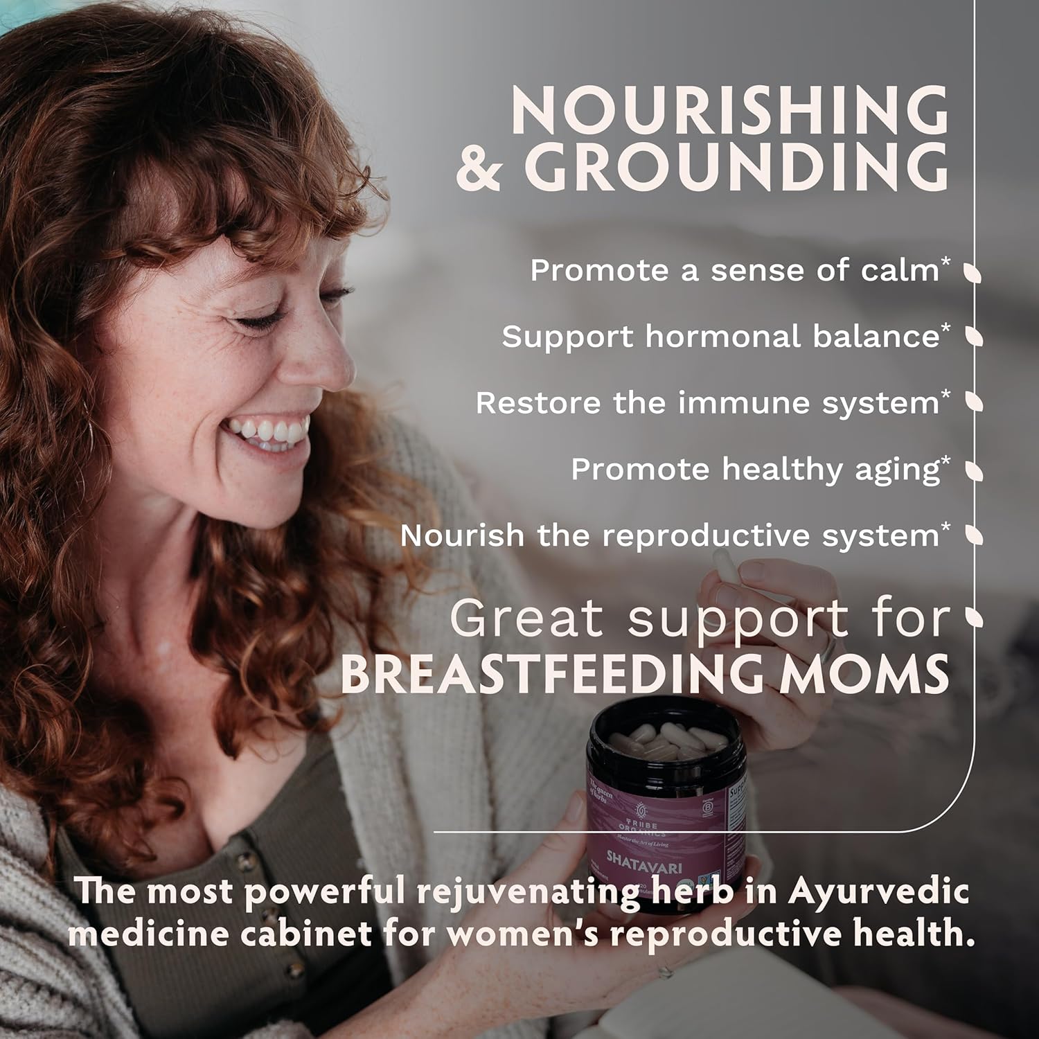 TRIBE ORGANICS Organic Shatavari Herbal Supplement - Hormonal Balance | Women’s Reproductive Health | Lactation | Immune & Inflammatory Support - Non-GMO USDA Organic 120 Vegan Capsules - Image 5