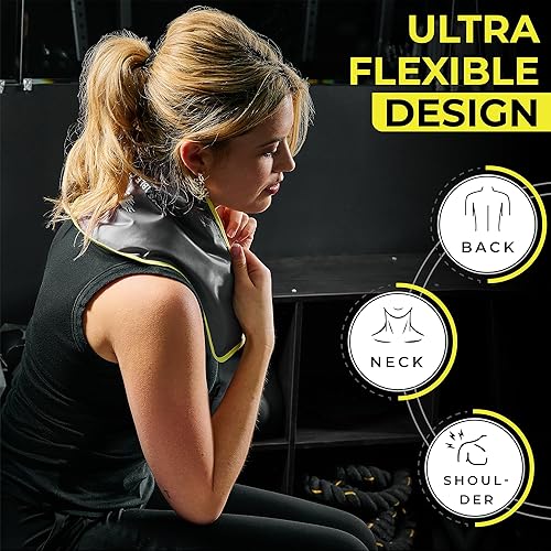 Miniatura 6 de Paquete de gel reutilizable caliente y frío para alivio del dolor de cuello, hombros y espalda, compresa suave flexible, terapia de hielo y calor