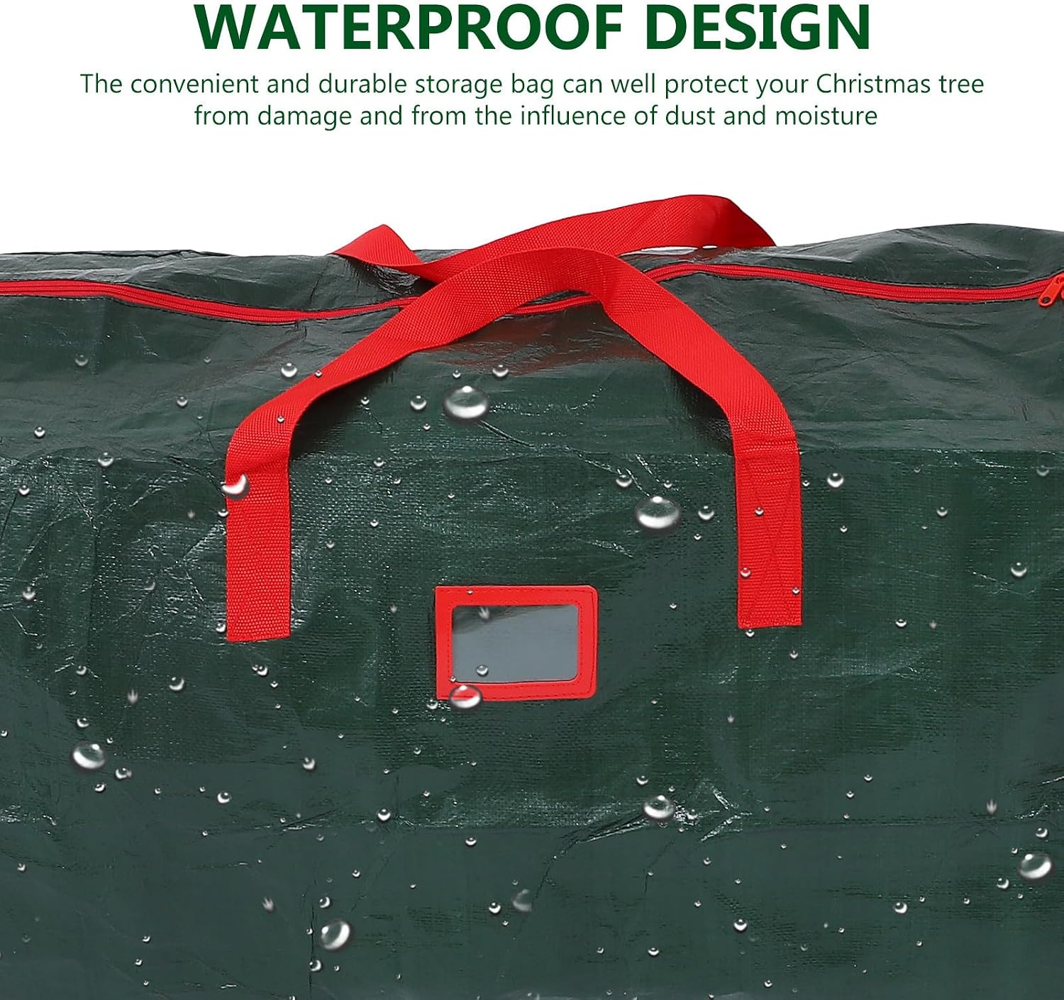 Xmas Tree Storage Bag PE Zippered Dust Protection for Artificial Xmas Tree