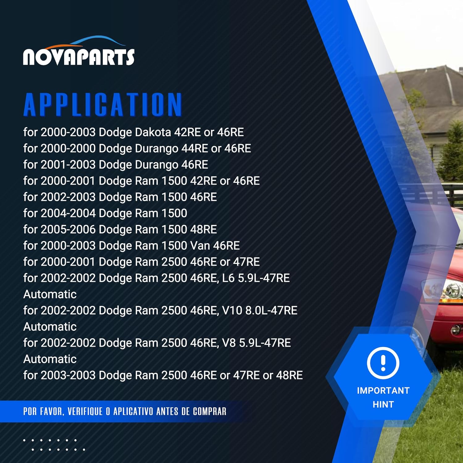 52118500AB Automatic Transmission Overdrive Solenoid for 2001-2003 Dodge Dakota Durango 2001-2009 Dodge Ram 1500 2500 3500 2001-2004 Jeep Grand Cherokee 42RE 44RE 46RE 47RE 48RE 22954C