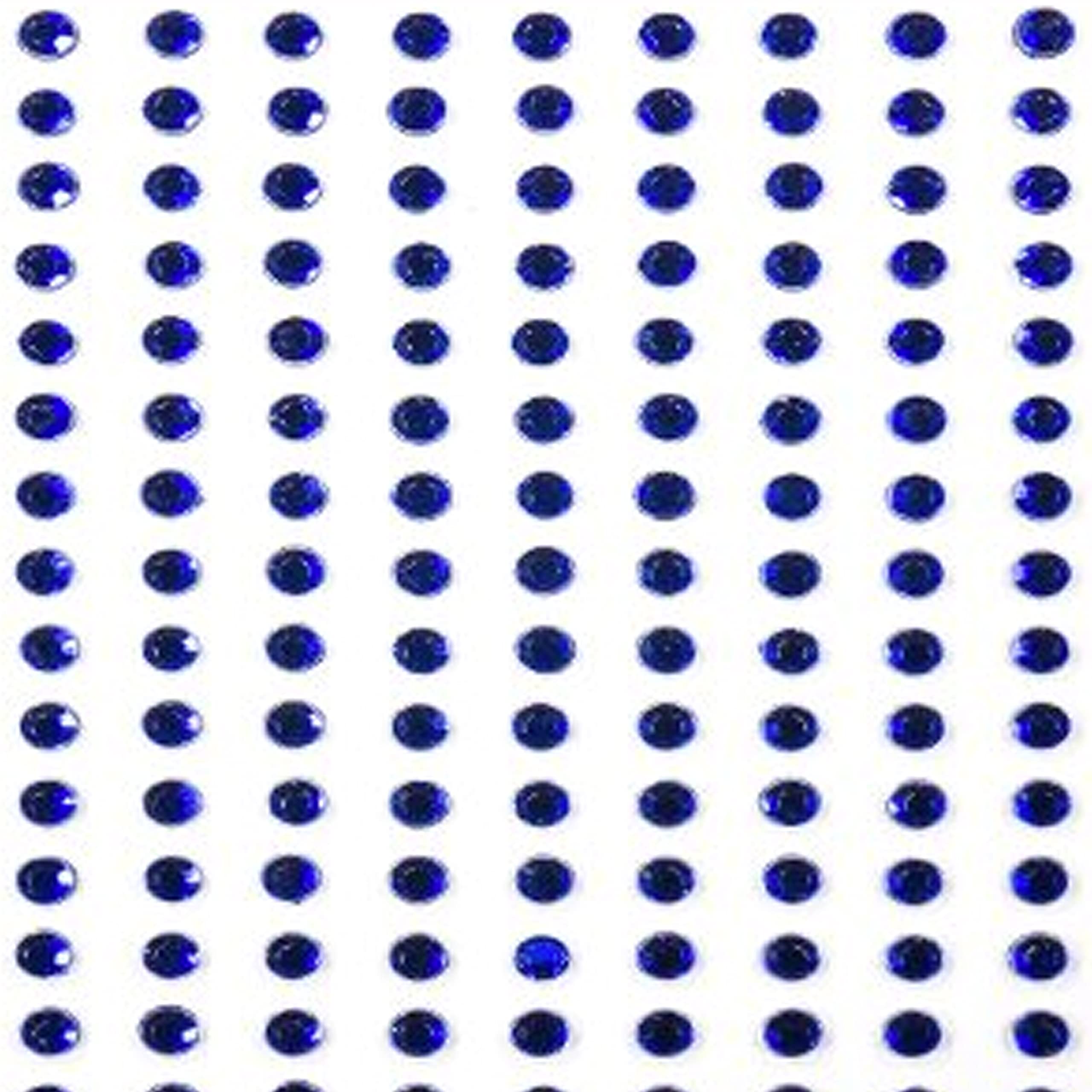 Diamante Crafts 195 x 3mm Dark Blue Diamante Self Adhesive Rhinestone Craft Embellishment Gems - created exclusively