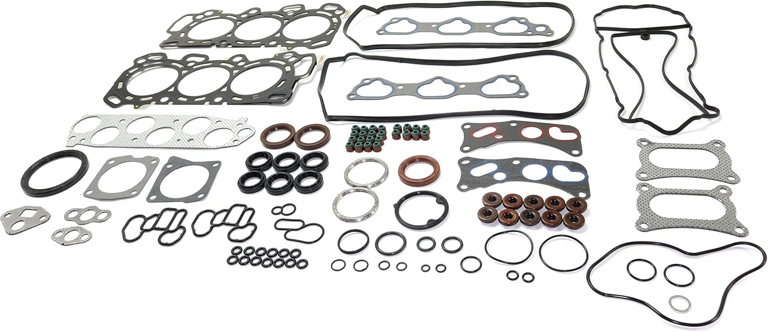 Garage-Pro Engine Gasket Set Compatible With 2008-2012 Honda Accord, For 2008-2017 Honda Odyssey, For 2009-2015 Honda Pilot, Steel, Multi-Layered, Overhaul 3.5L Engine