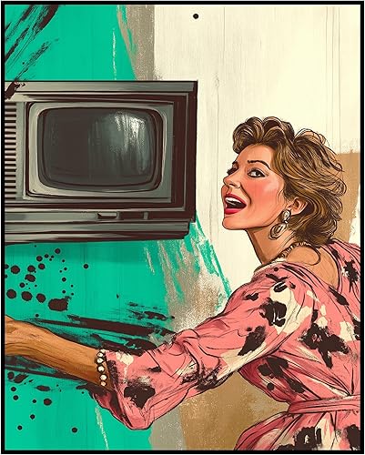 Posterizer 1 póster vintage inspirado en los años 80 para un espectáculo de comedia retro -1 - Arte de cine y cine - Regalo para niñas, niños,