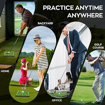 IMAYCC Golf Mat for Analysing Swing Path Training Indoor Outdoor for Adults/Children