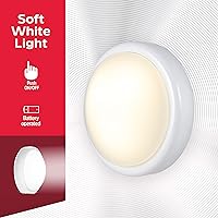 Vista 3 de Energizer 48958 - Luz LED de disco de empuje/táctil, funciona con pilas, luces inalámbricas para debajo del gabinete, para armarios, cocina