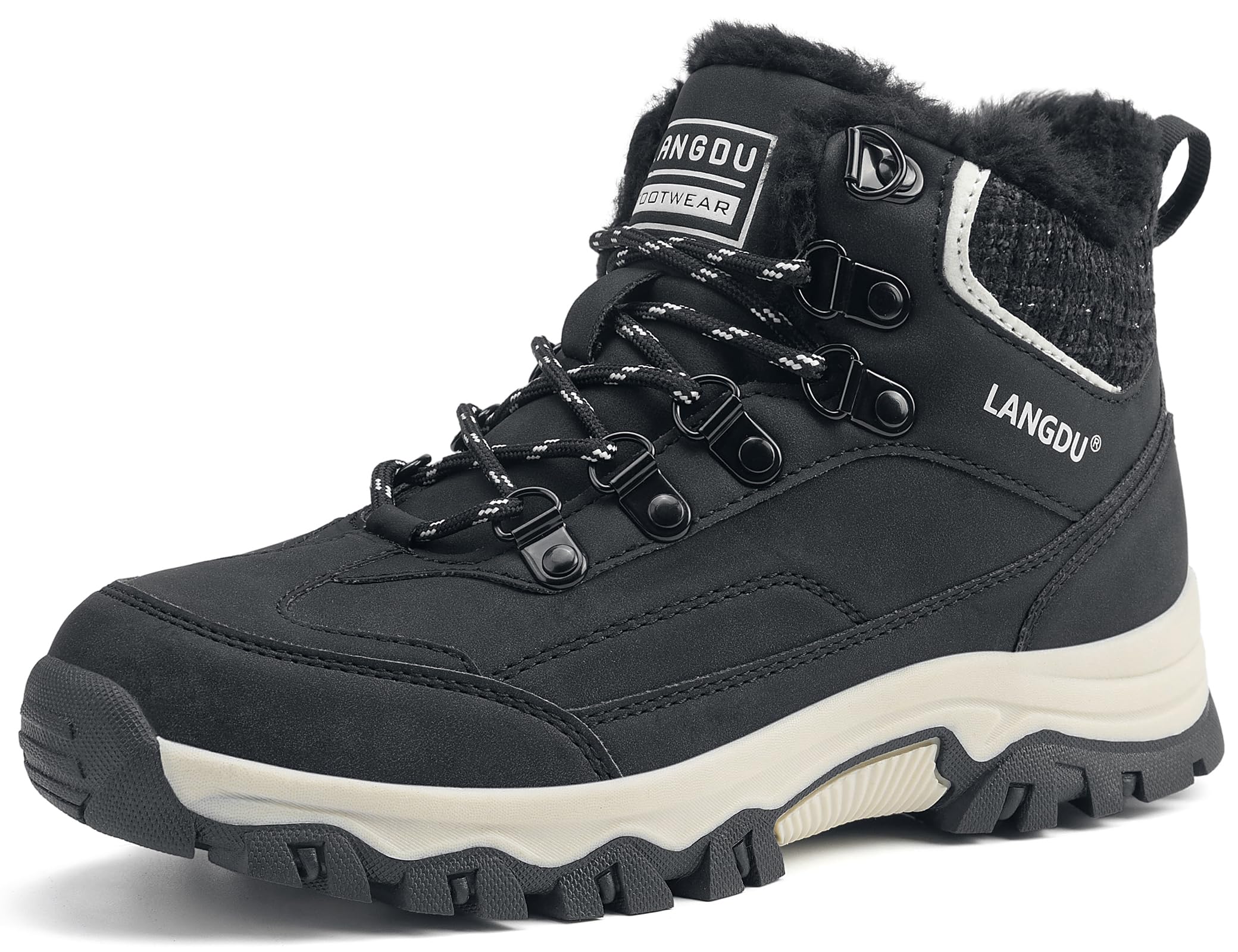 LANGDU Stivali Donna Invernali Stivaletti da Neve Scarpe Inverno 37-42EU