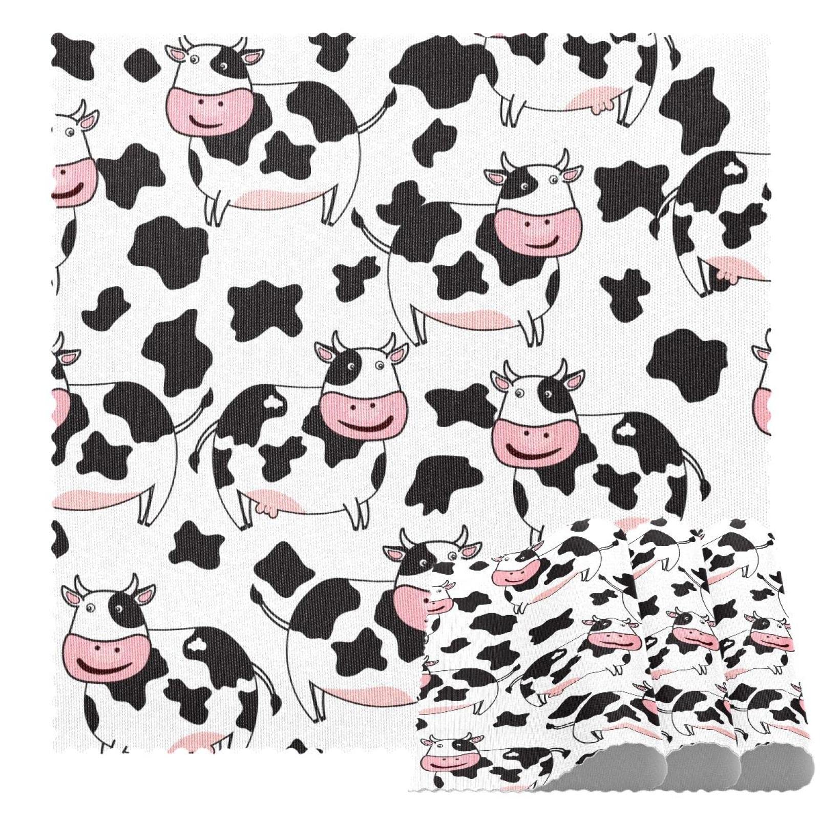 Sets de table vache antidérapants 30x30 cm pour table de cuisine