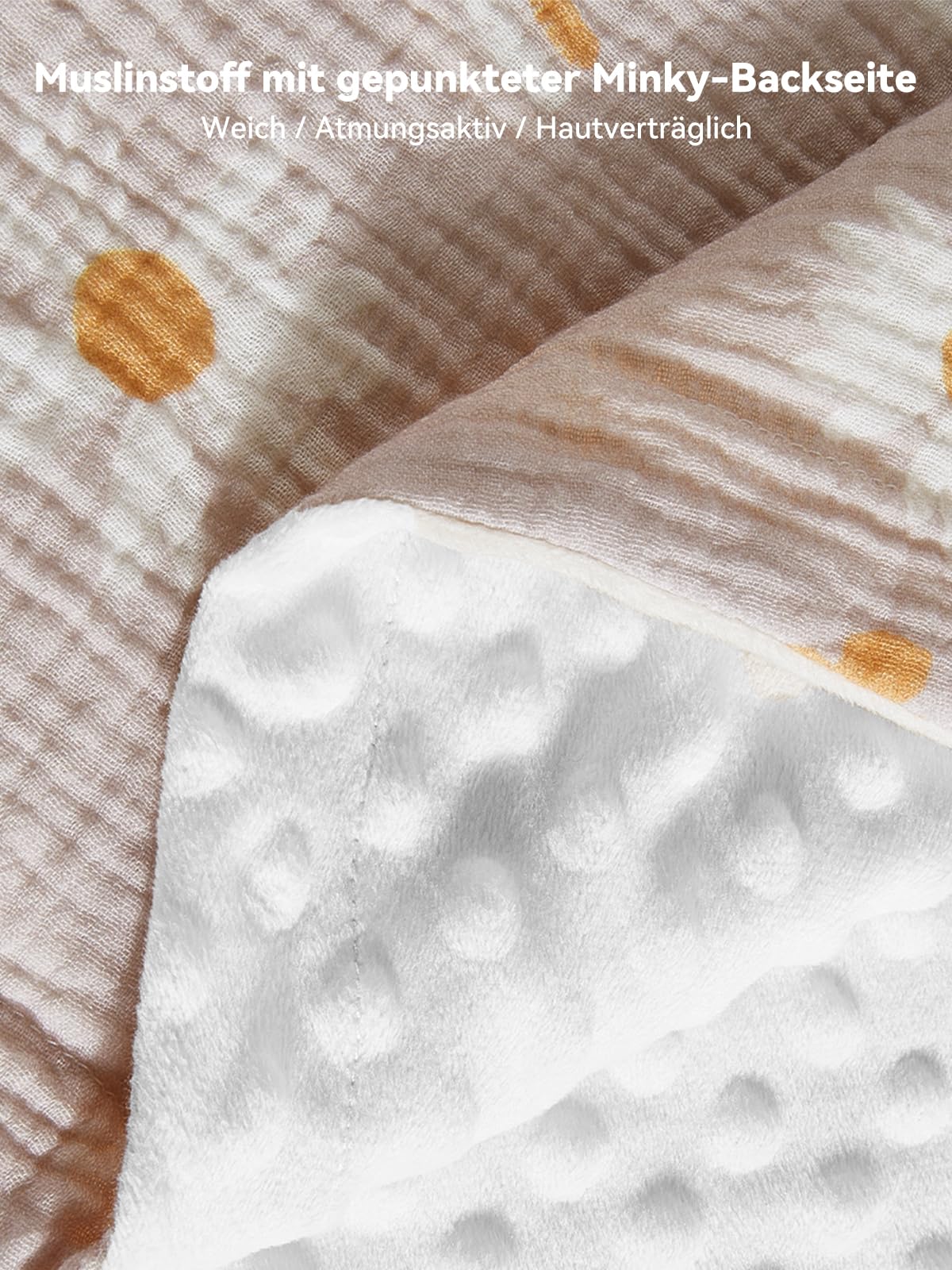 TILLYOU Coperta per bambini in cotone, 75 x 100 cm, double face, in mussola, per neonati, motivo: farfalla rosa