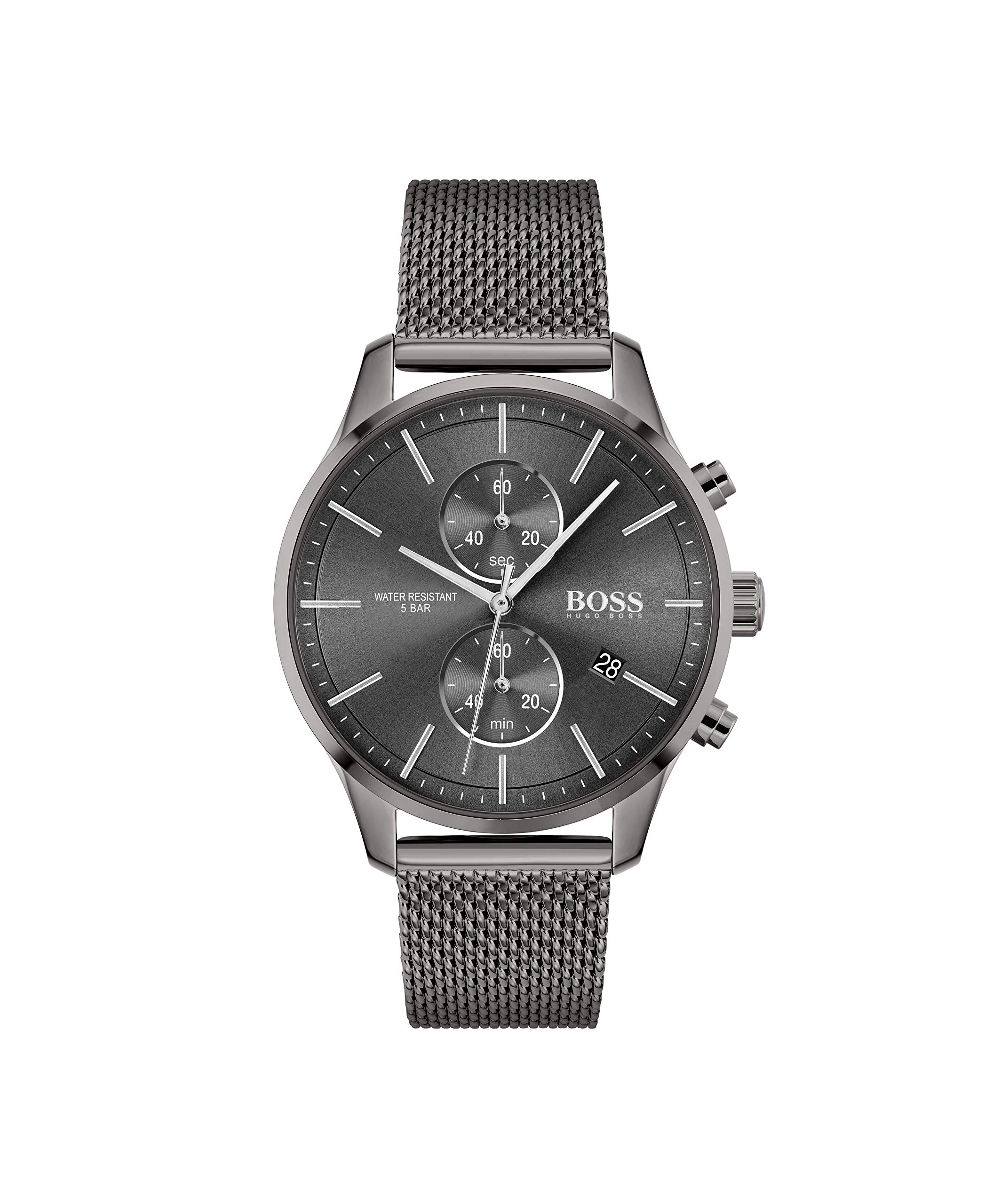 Hugo Boss Stainless Steel Associate Analog Gray Dial Men Watch-1513870, Gray Band (B08X4N2QJG) Amazon Price History, Amazon Price Tracker