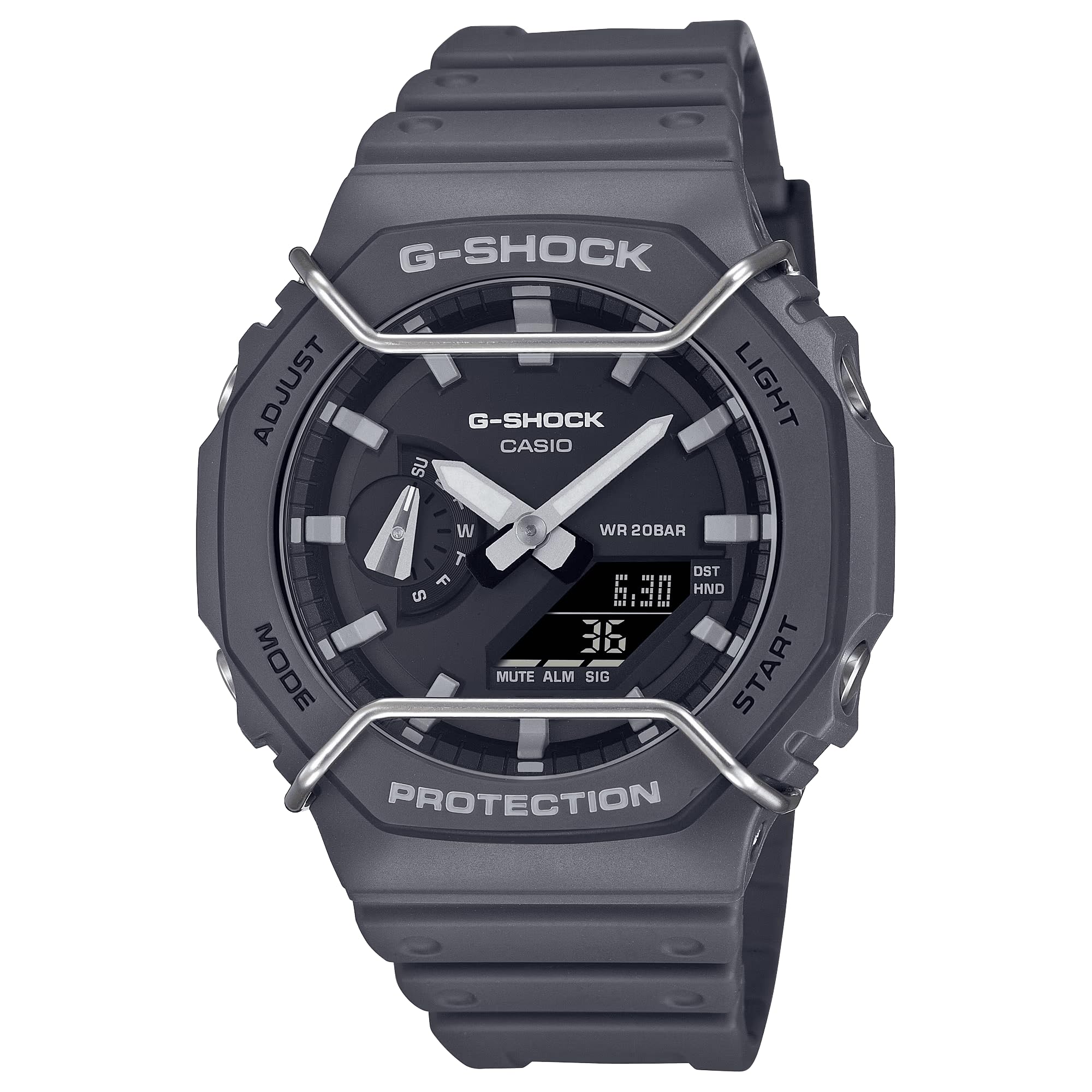 Casio G-Shock Analog-Digital World Time Watch Black / Grey