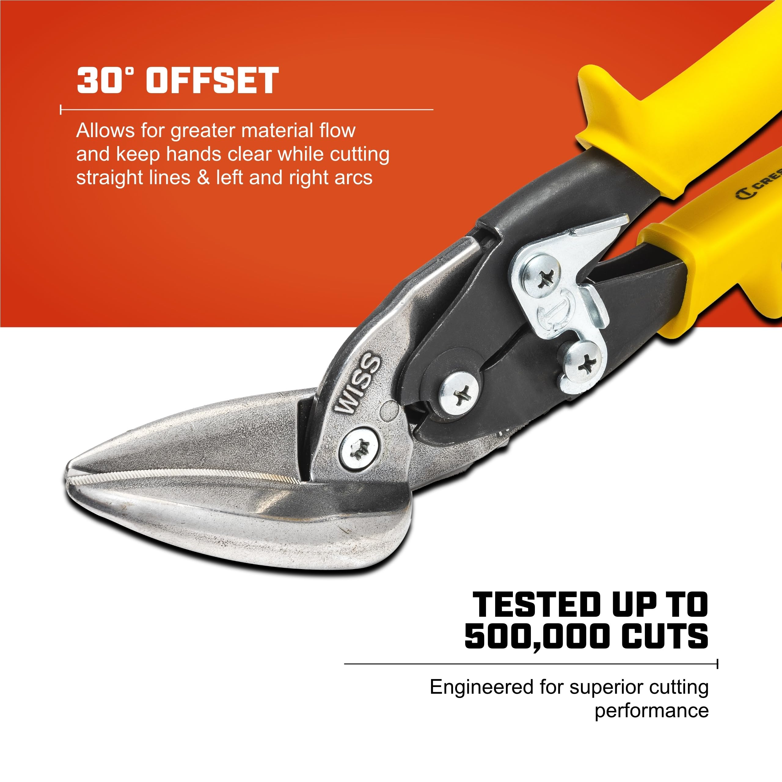 Wiss Crescent M8OS Tijeras Rectas para aviación, Acero Laminado 9-4/5"/208.28mm