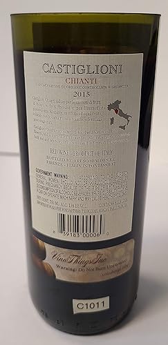 Miniatura 3 de Chianti Castiglioni 2015 Wine Bottle Candle - Authentic Repurposed Label - Warm and Inviting Ambiance - Eco-friendly Home Decor - Unique Gift for