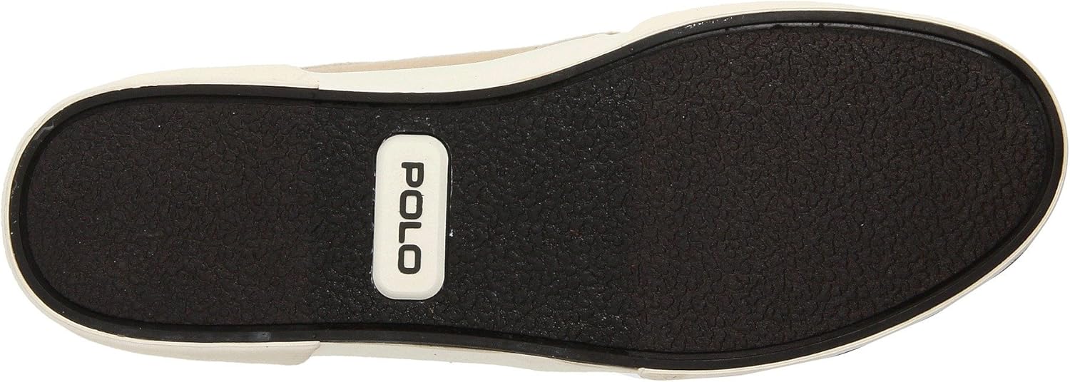 POLO RALPH LAUREN Faxon Low-Top Canvas Sneaker 7.5 Khaki Canvas