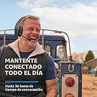 Vista 5 de BlueParrott S650-XT Auriculares Bluetooth inalámbricos 96% de cancelación de ruido, audífonos Trucker sobre la cabeza con micrófono, convertible