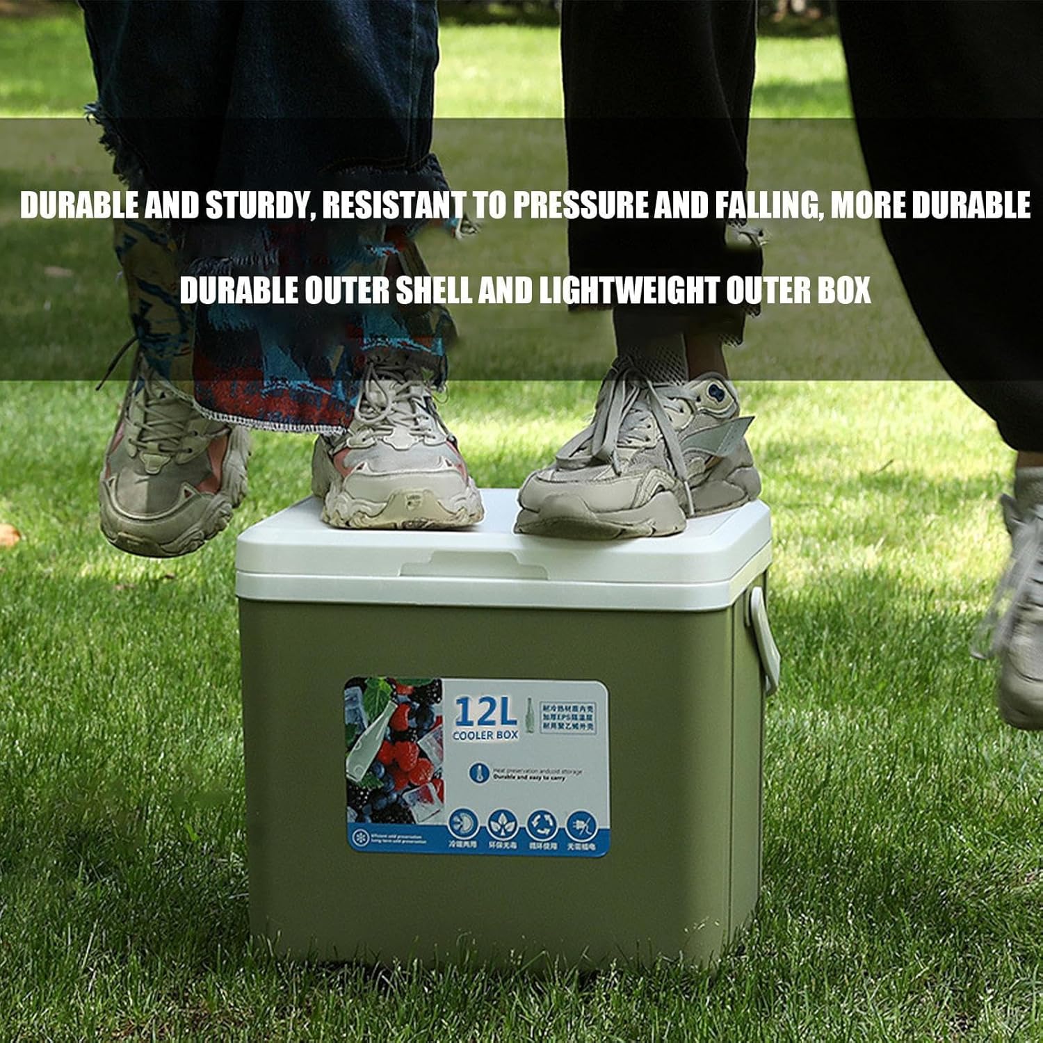 断熱フードボックス - 12L ホットコールドカークーラーボックス | ホットボックス/コールドフリーザーボックス | キャンプ ピ