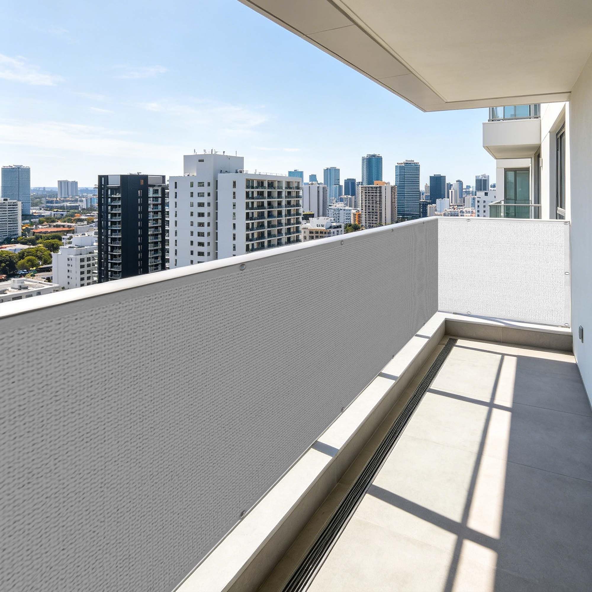 Toile d'ombrage de serres blanche haut de gamme pour jardin et balcon