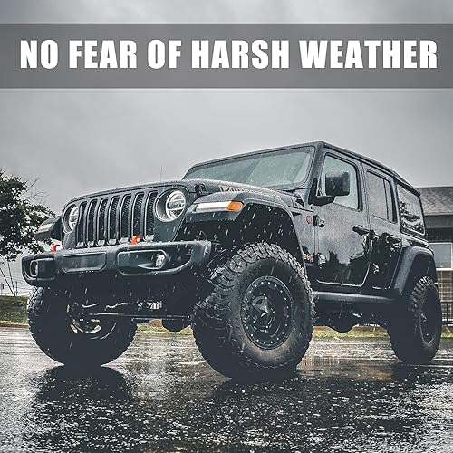 Miniatura 5 de KSaAuto Antena de 16 pulgadas 2007-2024 Jeep Wrangler Gladiator Accesorios, Jeep Rubicon Sahara Sport Willys 4xe JL JK JT Unlimited Antena de