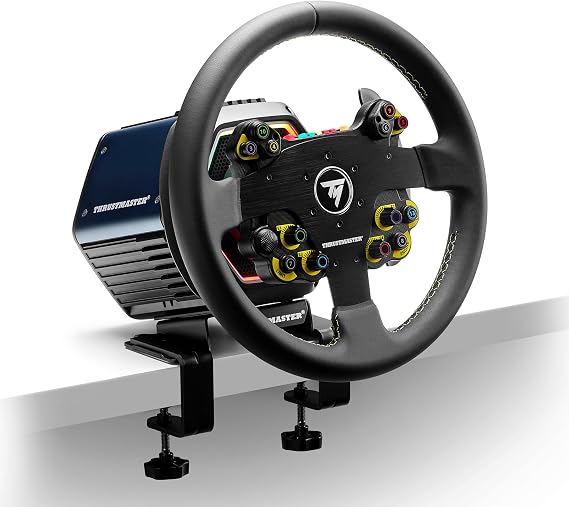 Thrustmaster EVO Racing 32R leather, round leather covered bagel and removable hub for PC and consoles
