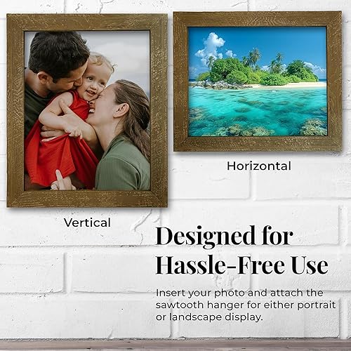 Miniatura 7 de BARNWOODUSA - Marco de fotos de granja de 11 x 14 pulgadas, moldeado de 1 12 pulgadas, 100% madera reciclada, color espresso rústico