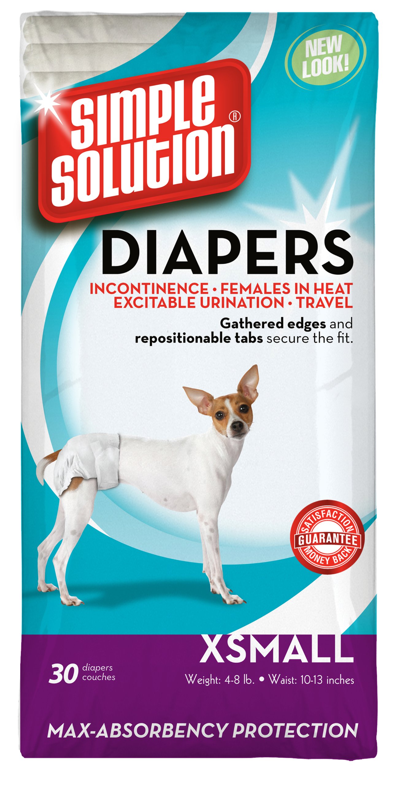 Simple Solution Disposable Diapers, Extra-Small, 30-Count