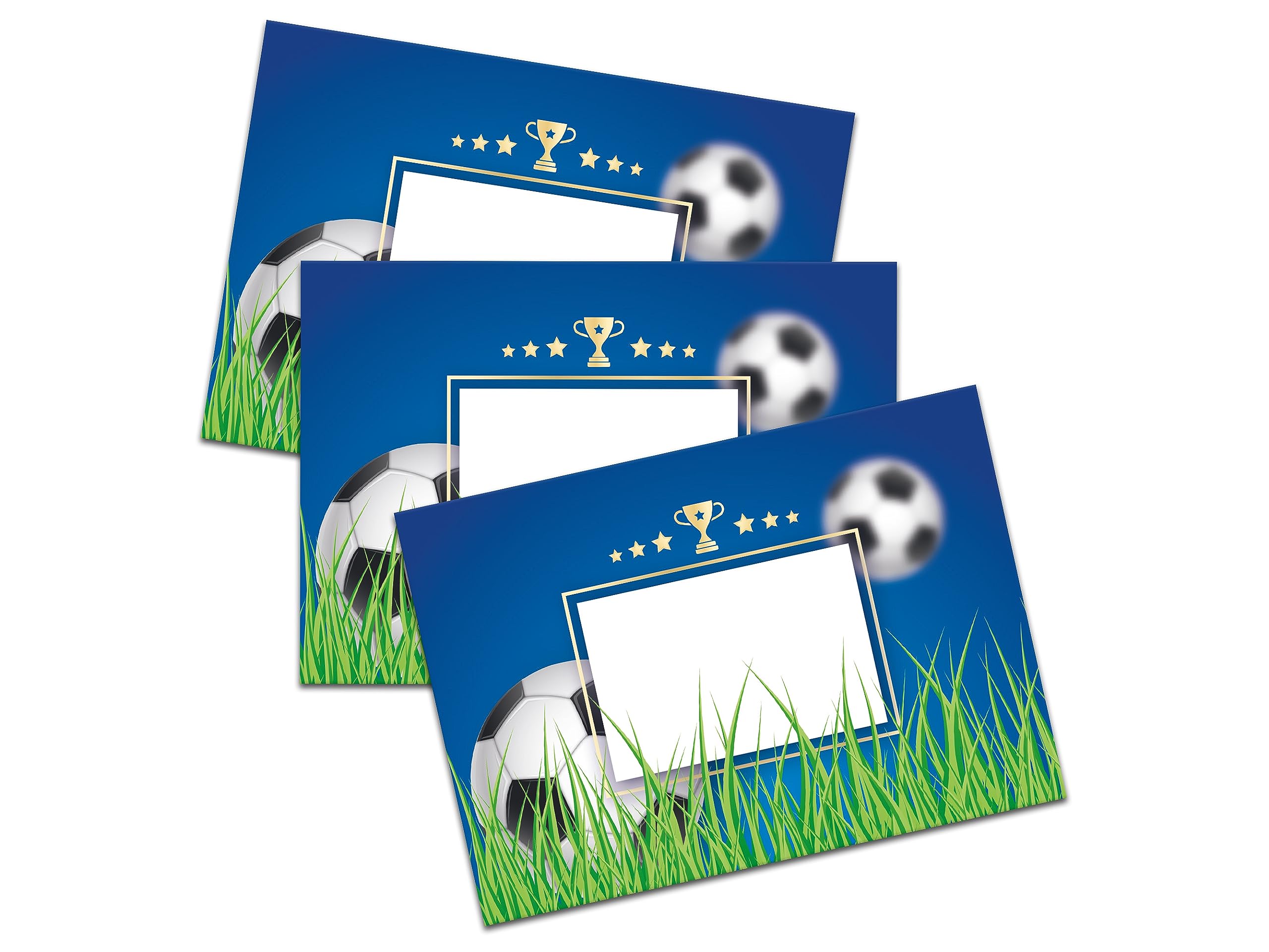 Calcio Set di Carta da Lettere A4 con Buste 25 Fogli 15 Buste Blu