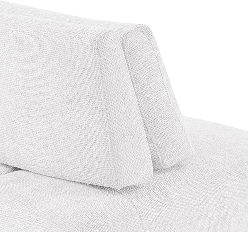 Miniatura 16 de Furniture of America Tatiana - Moderno sofá modular de felpilla de 3 plazas con respaldo ajustable para sala de estar, oficina, combinación libre,