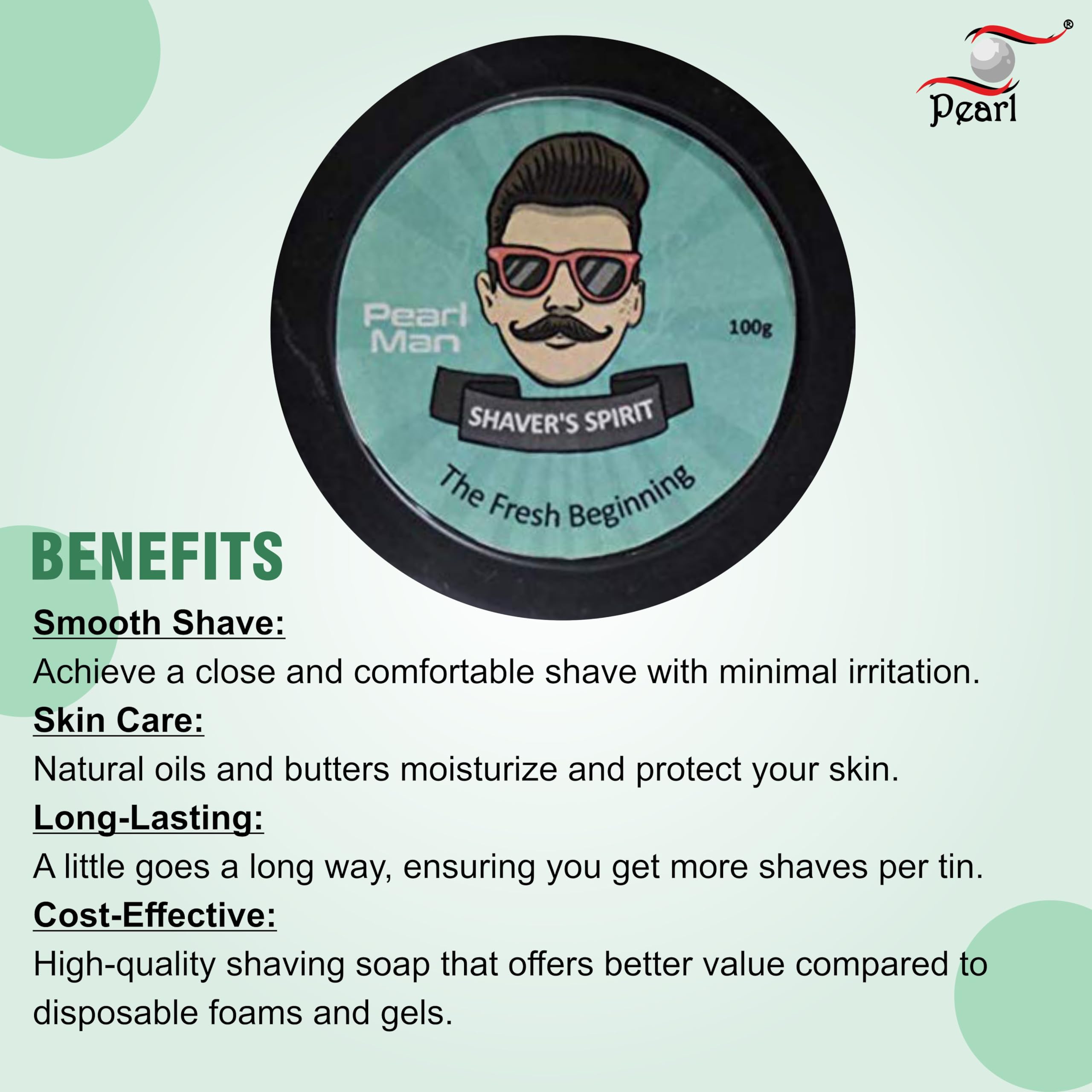 PEARL, Man the artisan shaving soap shaver’s spirit PMSS21, Black 4
