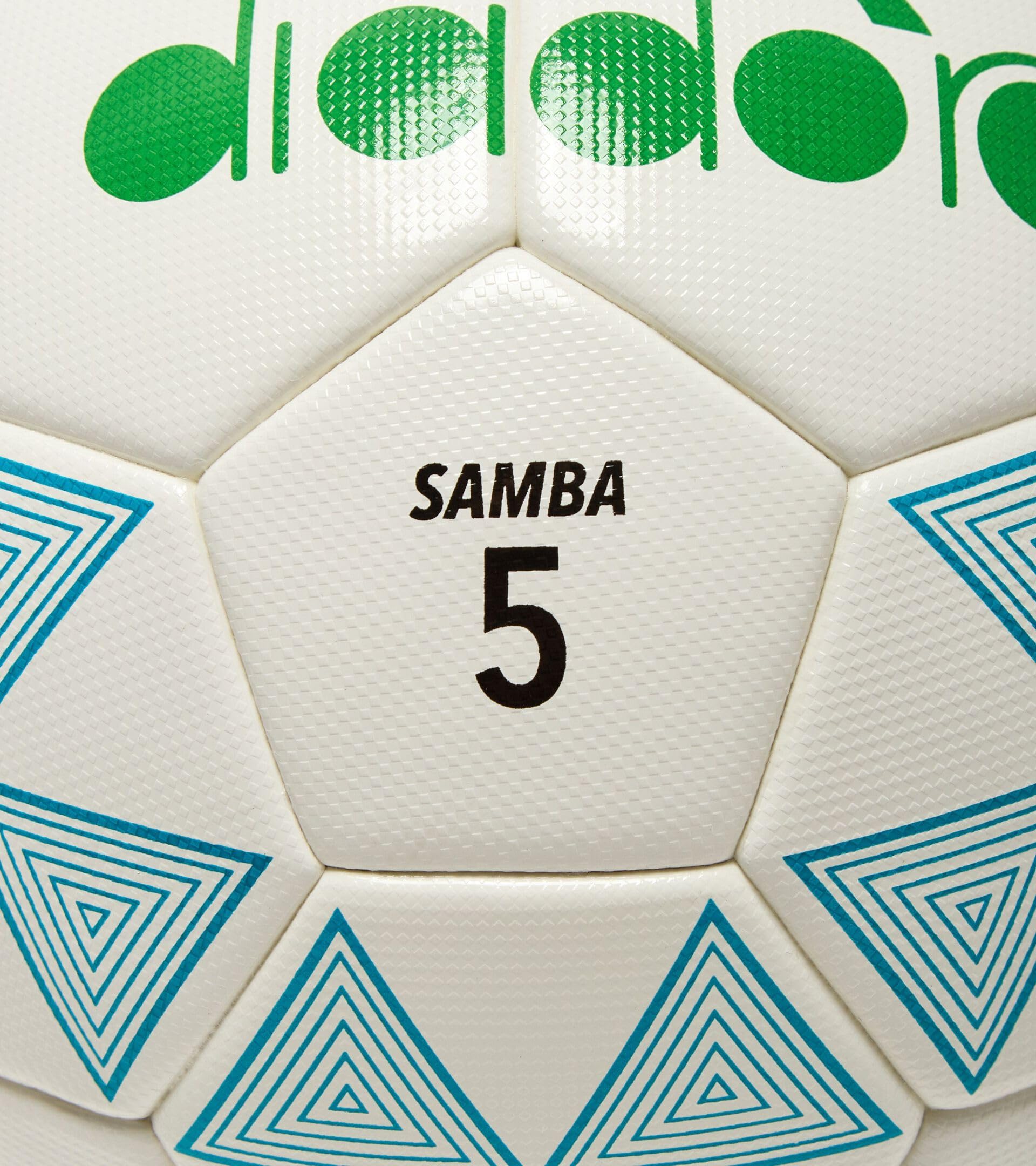 Diadora Soccer Balls Balls by Trusted Italian Brand Since 1948, Sizes 3-5, Multipe Styles and Price Points, Inflation Required (Samba, 5)