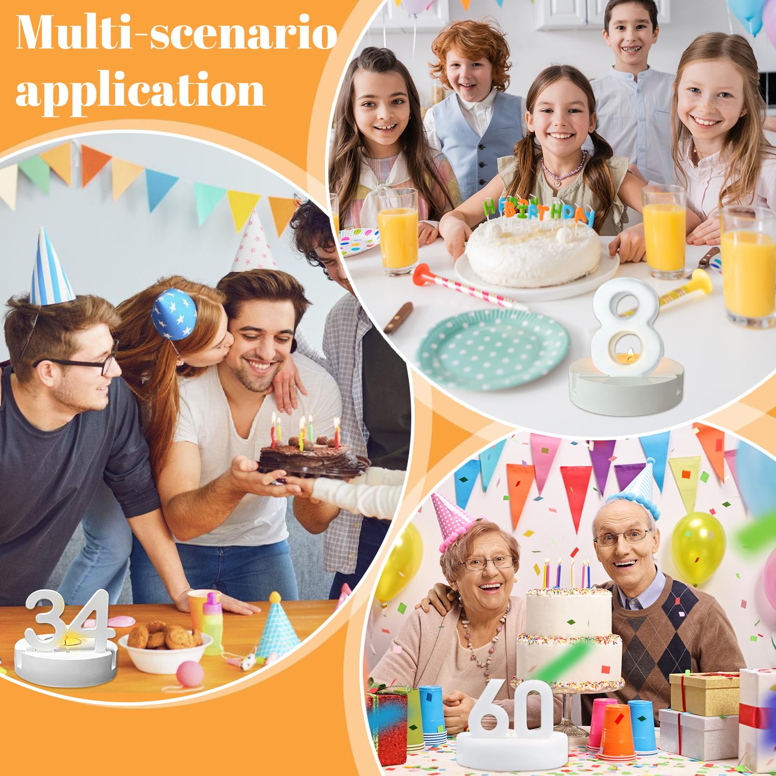 Silikonformen Set Für Kerzenhalter - Bär & Zahlen Motive Zum Selbergießen! DIY Bastelspaß