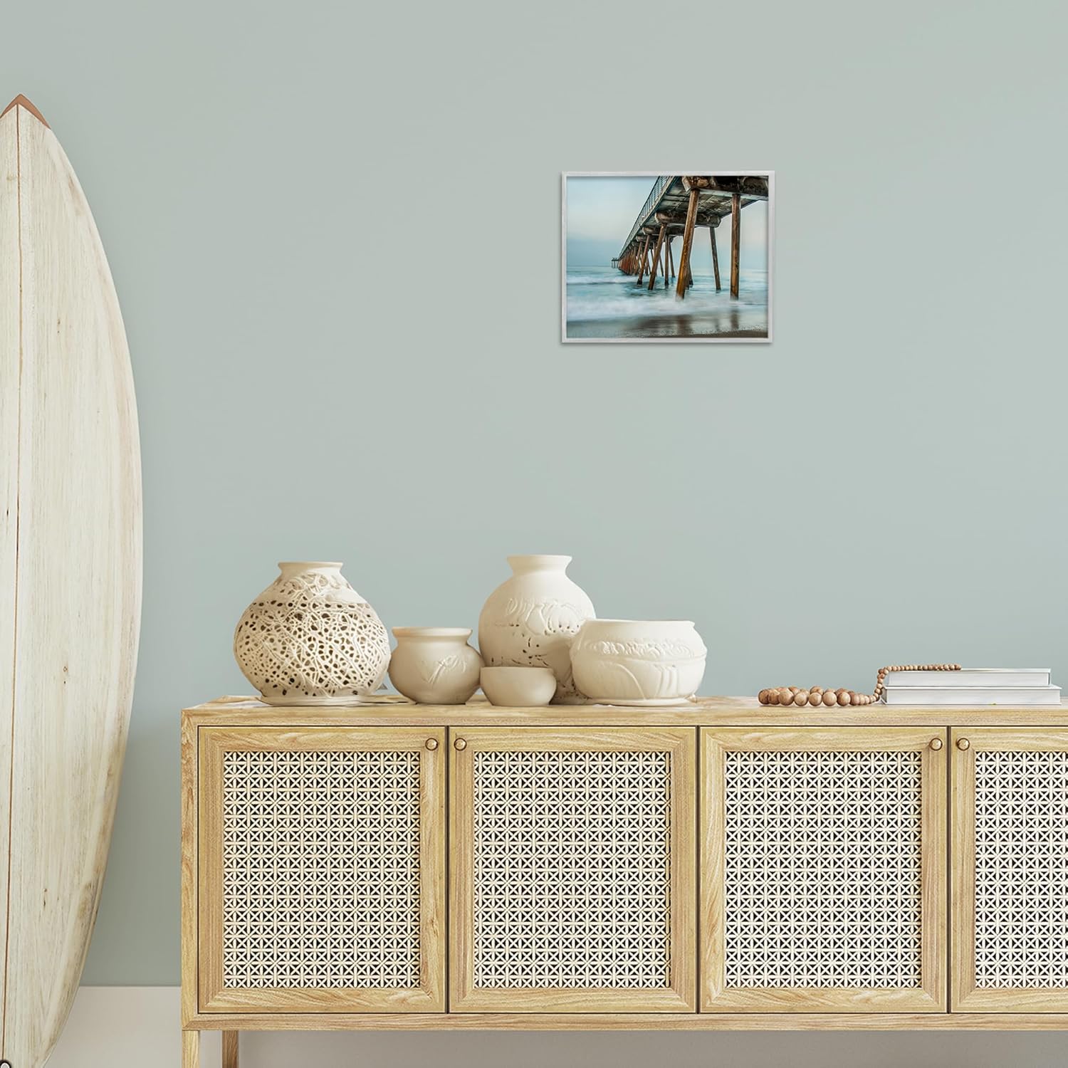 Stupell Industries Summer Dock Splashes Framed Giclee Art Design by Bill Carson Photography