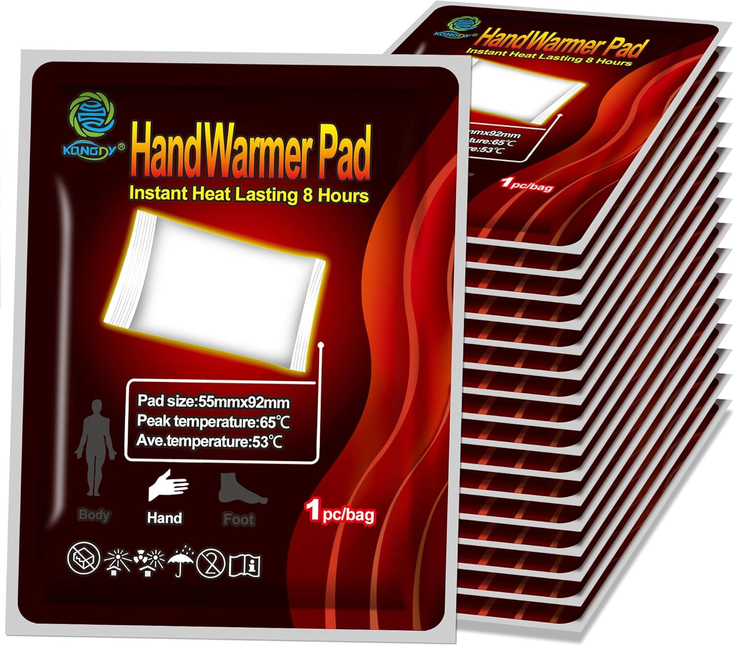 Hand Warmers 30 Pack Hot Hands Up to 10 Hours Long Lasting Warmth Easy Air Activated Body Warmer for Outdoor Sport Heating