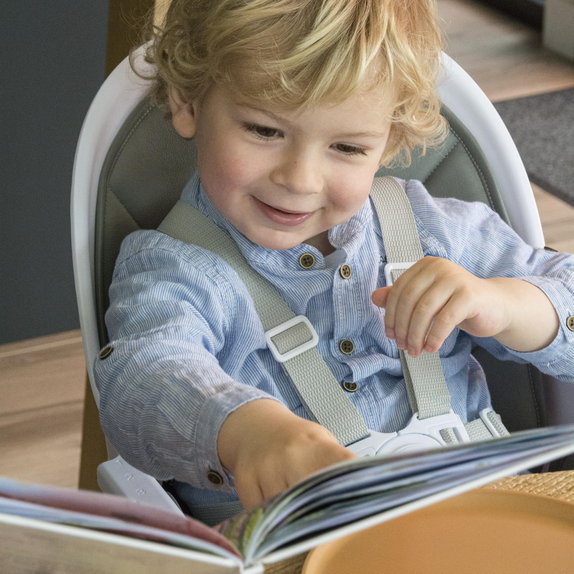 Bebeconfort Avista Chaise Haute 2 En 1, De 6 Mois à 6 Ans Environ, Jusqu'à 30 Kg, Chaise Haute Bébé Évolutive En Petite Chaise Enfant, Mineral Green