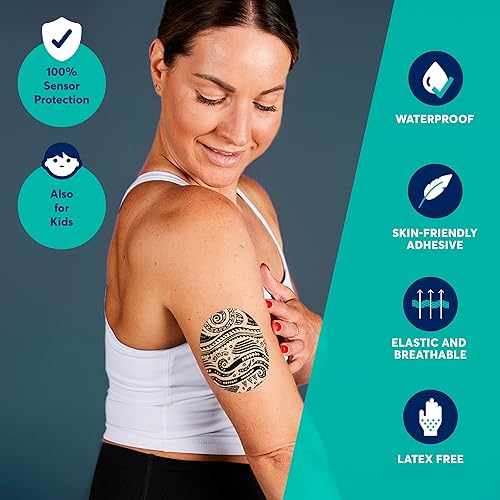 Miniatura 2 de CureTape Parches - Yesos Fijadores Sensores - Yesos para Freestyle Libre, Dexcom y Medtronic Guardian Sensores - Certificado TÜV - Variantes únicas