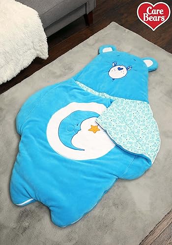 Miniatura 9 de FUN.COM Saco de dormir de oso de cuidado para niños, saco de dormir con oso de cuidado azul, suave, acogedor y cálido para niños y niñas, ST