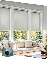 Vista 40 de Yoolax Persianas Motorizadas con Control Remoto, Persianas Inteligentes Opacas para Ventanas Persianas Enrollables Impermeables Motorizadas