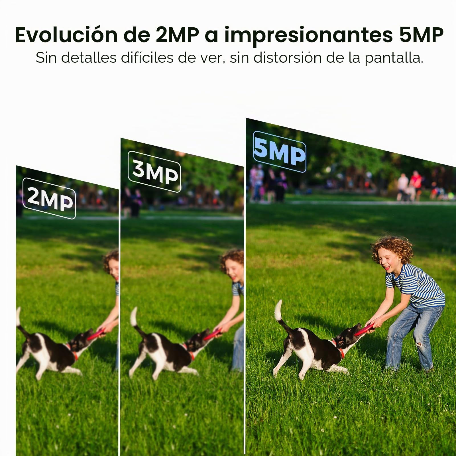 Hiseeu 5MP Kit Camara de Vigilancia WiFi Exterior, PTZ Cámara de Seguridad, 4X Camara IP y 10CH NVR,Detección y Seguimiento, Visión Nocturna en Color 1TB HDD