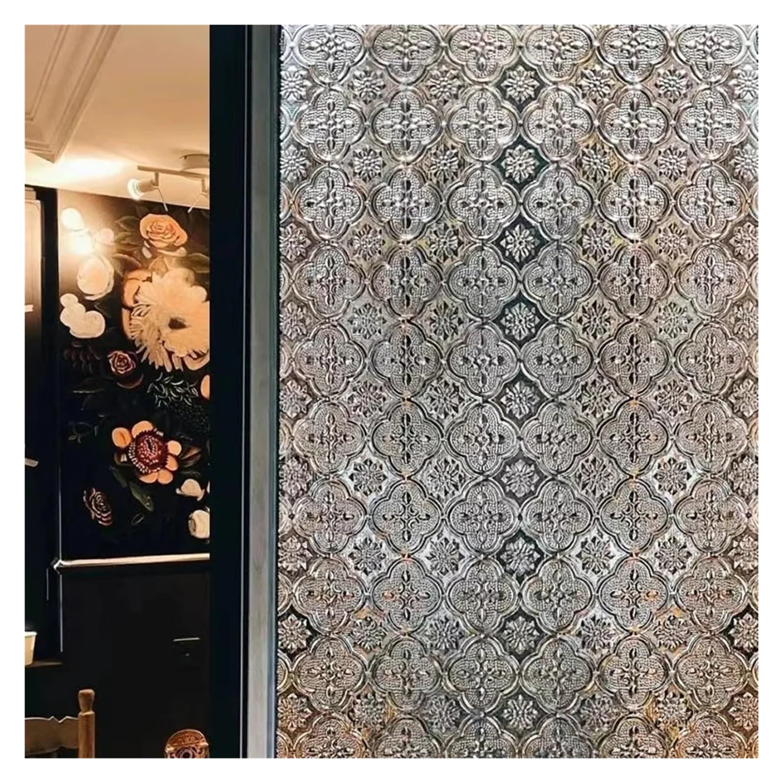 Glass Sticker Translucent Opaque Window Frosted Film Window Grille Electrostatic Sticker(45cmx300cm)