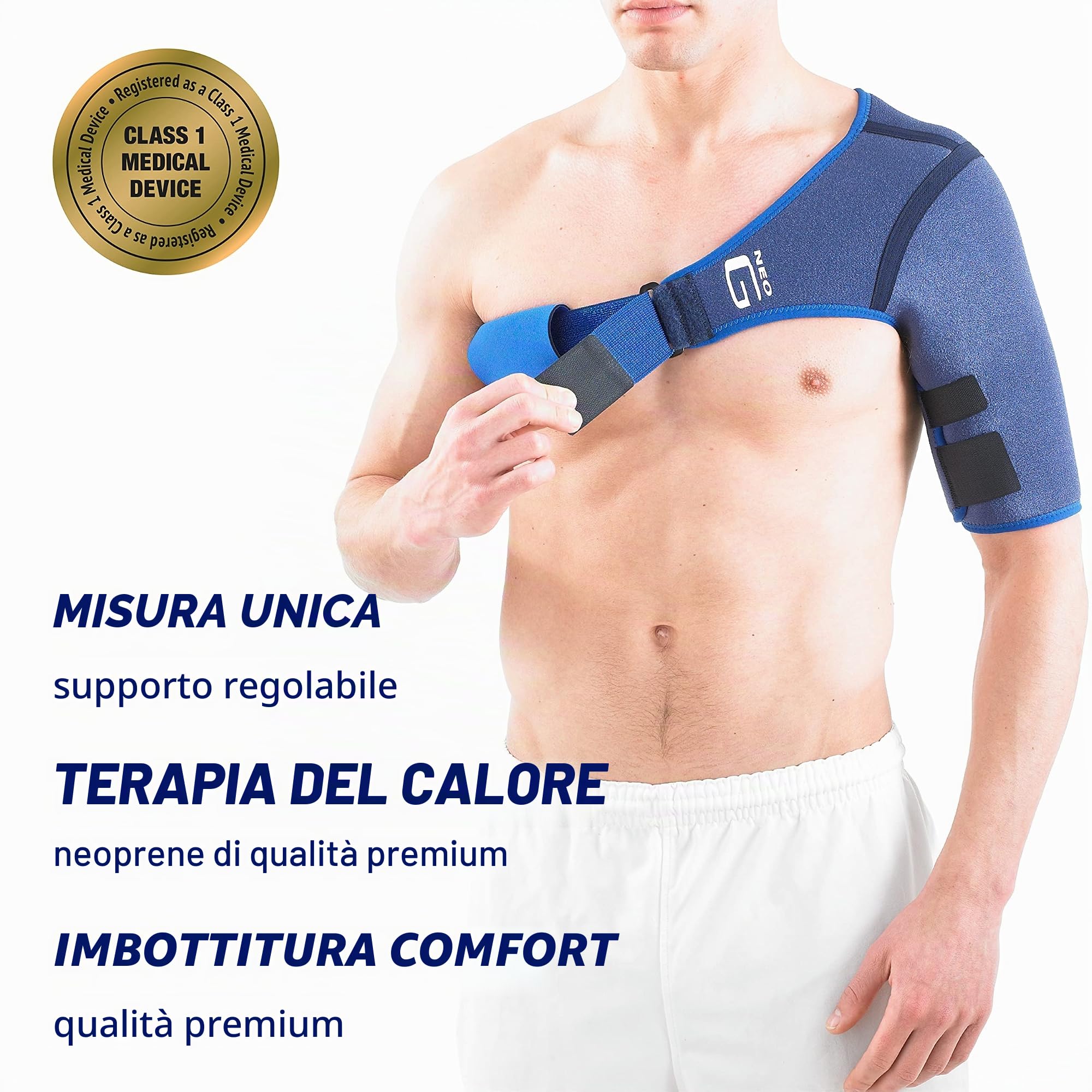 Neo-G Supporto per spalla per cuffia dei rotatori, spalle lussate, sollievo dal dolore alla spalla, artrite, tutore per spalla per uomini e donne, cinghia di compressione regolabile, dispositivo